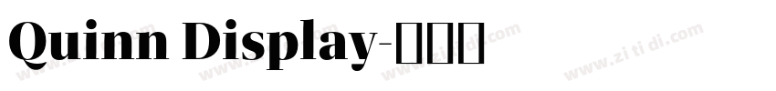 Quinn Display字体转换